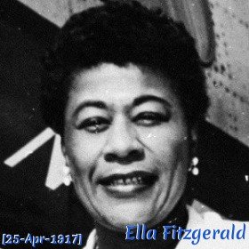 Ella Fitzgerald Live Age Bio About Famous Birthday